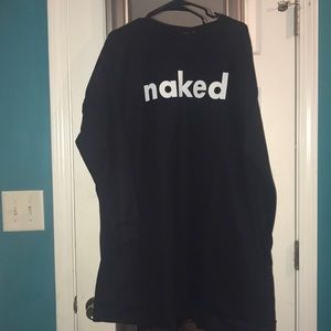 Long sleeve sweater dress .